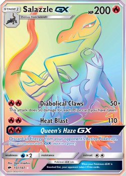 Salazzle GX - Burning Shadows (Secret Rare) [BUS-151]