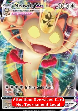Meowth VMAX - SWSH Black Star Promos (Oversized) [SWSH-005]