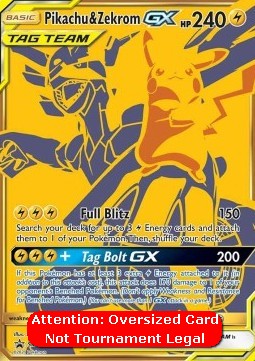 Pikachu & Zekrom GX - SM Black Star Promos (Oversized) [SM-248]